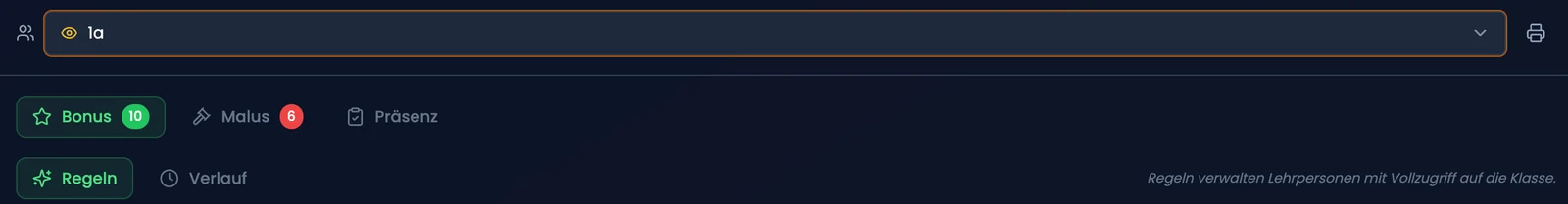 Bonus-Regeln im Nur-Einsicht-Modus mit Hinweistext statt Bearbeiten-Button